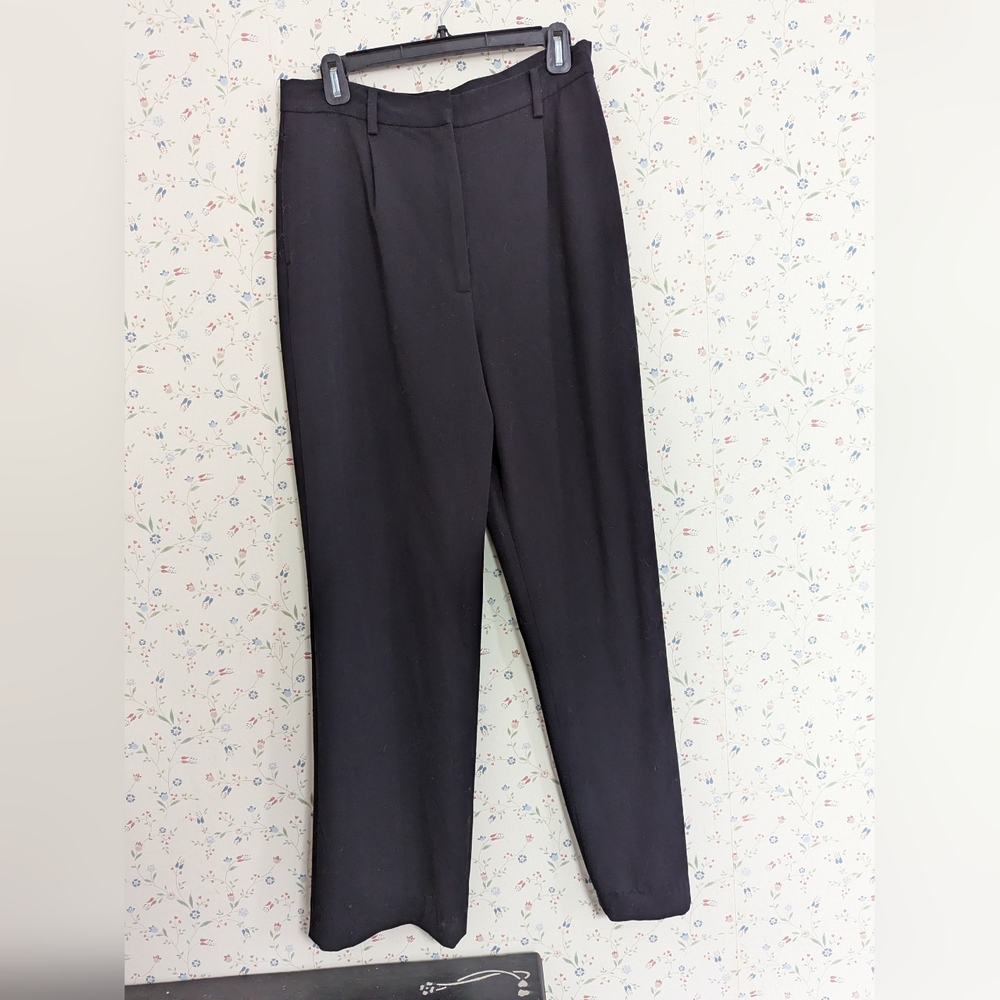 Eddie Bauer Pants Black Trousers Classic Fit 12 Professional Office Career Basic